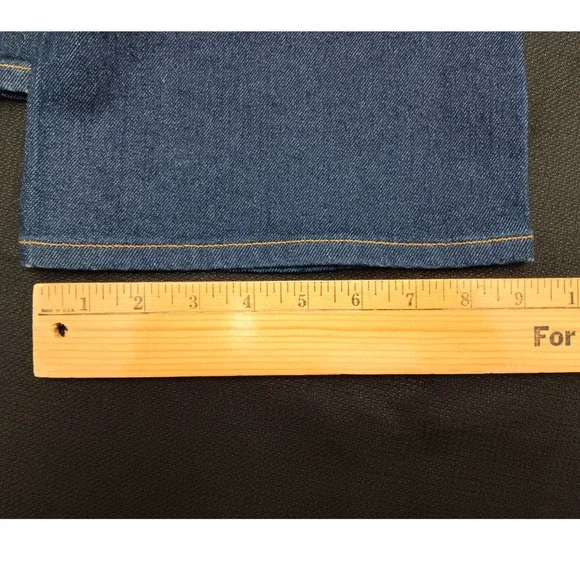 Lands End Women's Dark Wash Bootcut Denim Jeans Blue Mid Rise Size 12 Tall NEW - Picture 4 of 14